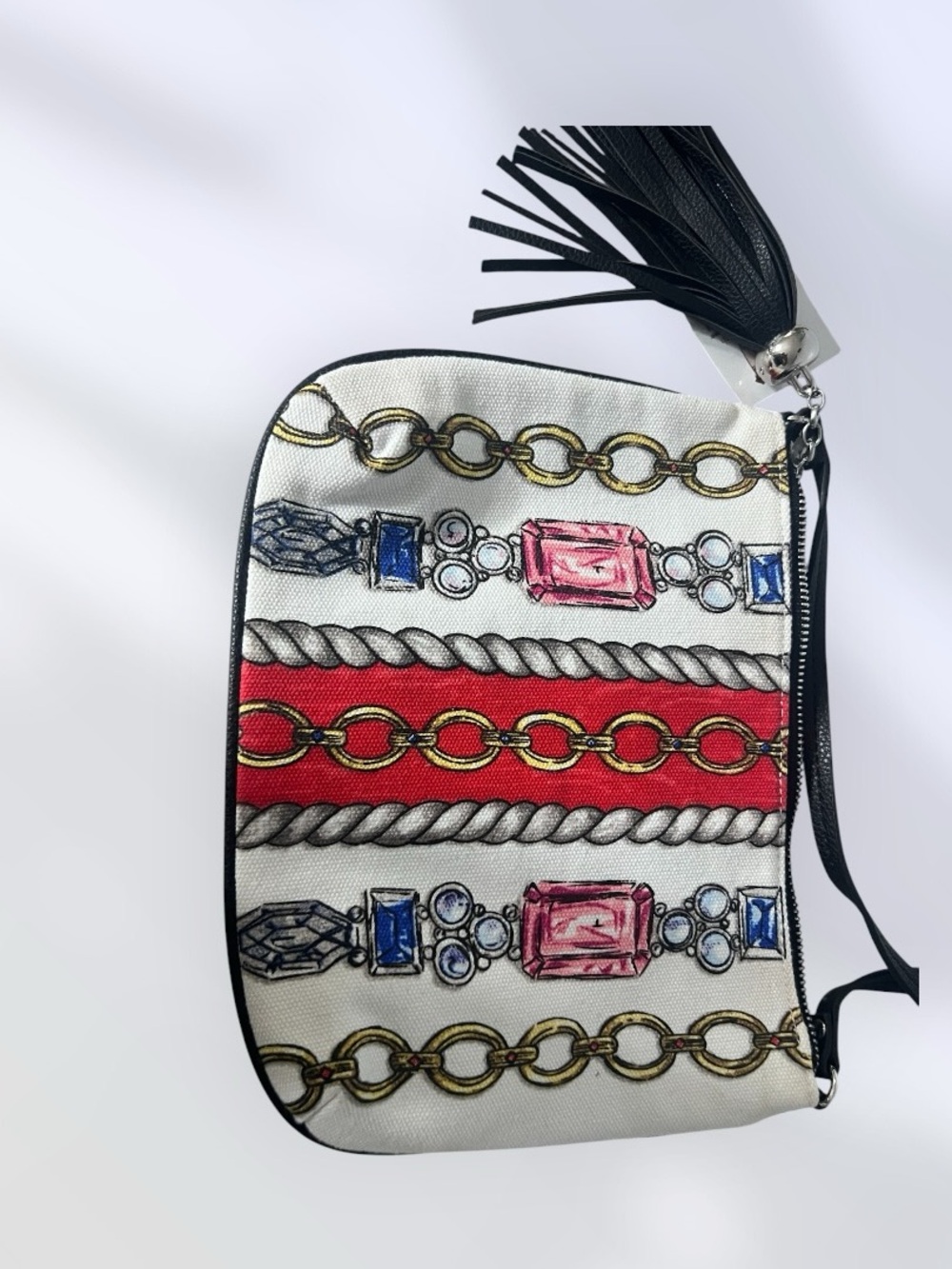 Brighton Glitter Go Chain-Print Wristlet/crossbody